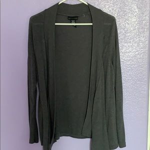 Gray cardigan